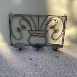 Iron Candle Holder