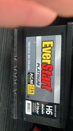 Ever start platinum AGM 12 V battery