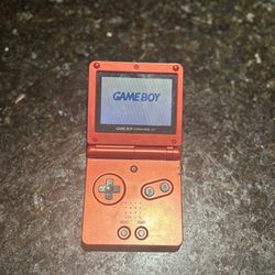Red Gameboy Advance Sp