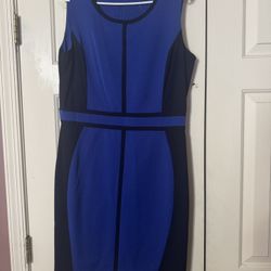 Blue And Black Dress