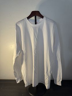 Supreme - Long Sleeve Blank Tee Shirt “White” (Size Large Men’s) Brand New !! Never Worn !!