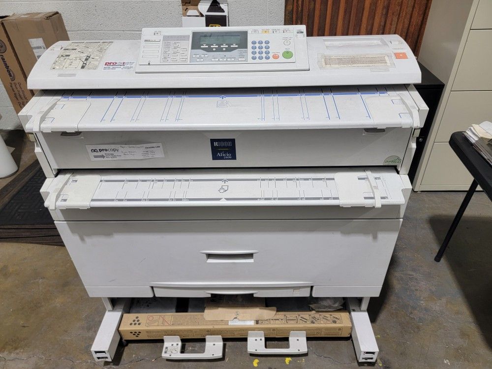 36" RICOH Aficio 240W Large Paper Printer