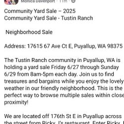 Garage Sale This Weekend!!!!