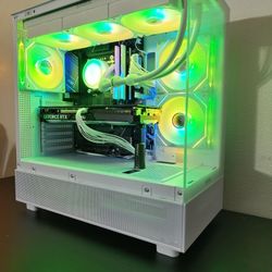 High End White Esthetic Gaming Pc