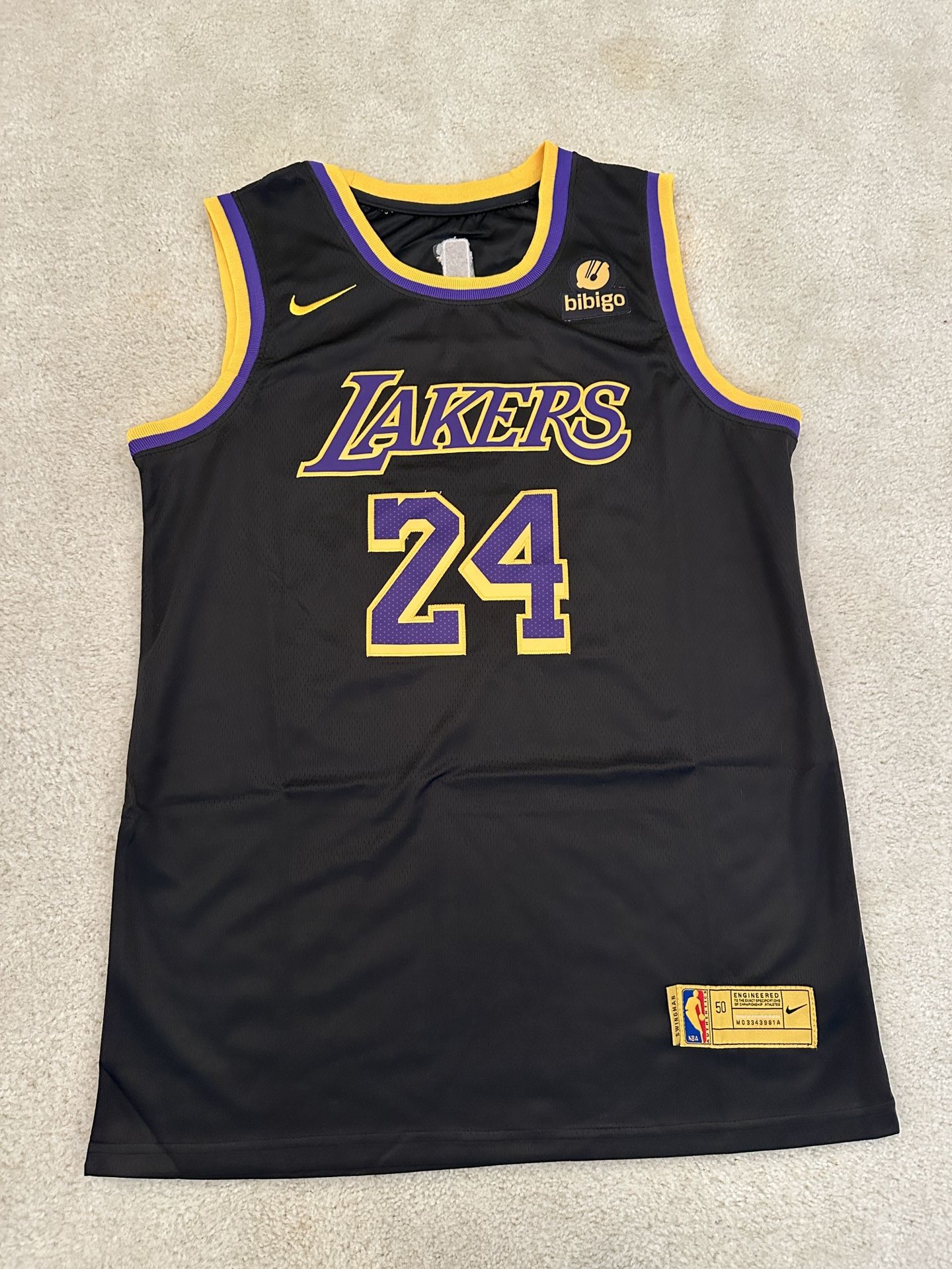 Kobe Bryant LA Lakers Black Basketball Jersey