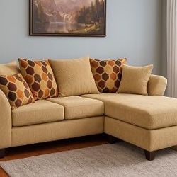 Beige Sectional Sofa Couch
