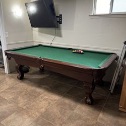 Pool Table And Equipment 