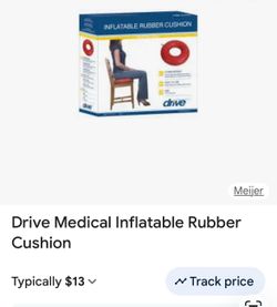 Inflatable medical rubber cushion