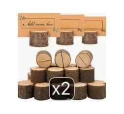 Rustic Wood Slice Place Card Holders