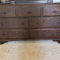 Dresser  Solid Wood- Moving Sale (Will Deliver Within A Reasonable Distance ) 