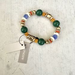 Chicos Frida Multi Bead Stretchy Bracelet 