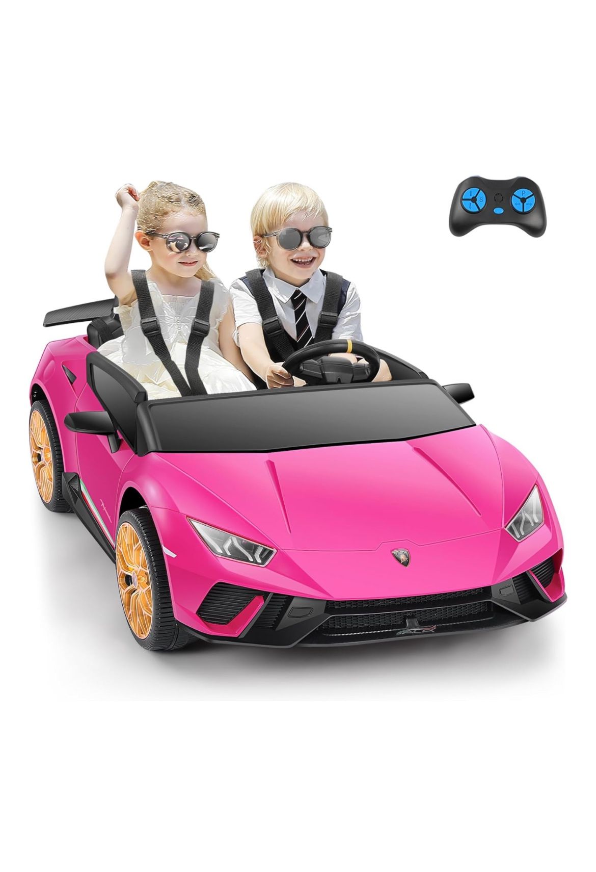 Lamborghini Ride On Car 2 Seater With Parent Remote Control - New In Box