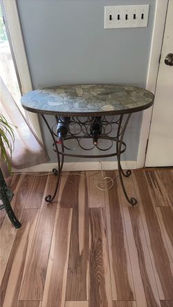 Slate vintage wine rack