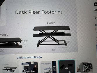 VIVO 48" Black Standing Desk Converter DESK-V048KB