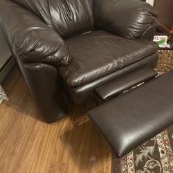 Leather  Retractable Chair 