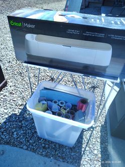 Like New!- Cricut Maker with Vinyl and Accessories Bundle
