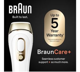 Braun IPL, Silk·Expert Pro 5, IPL Hair Removal for Women and Men, Permanent Laser Hair Reduction At-Home, 2 Heads, Pouch, IPL5137