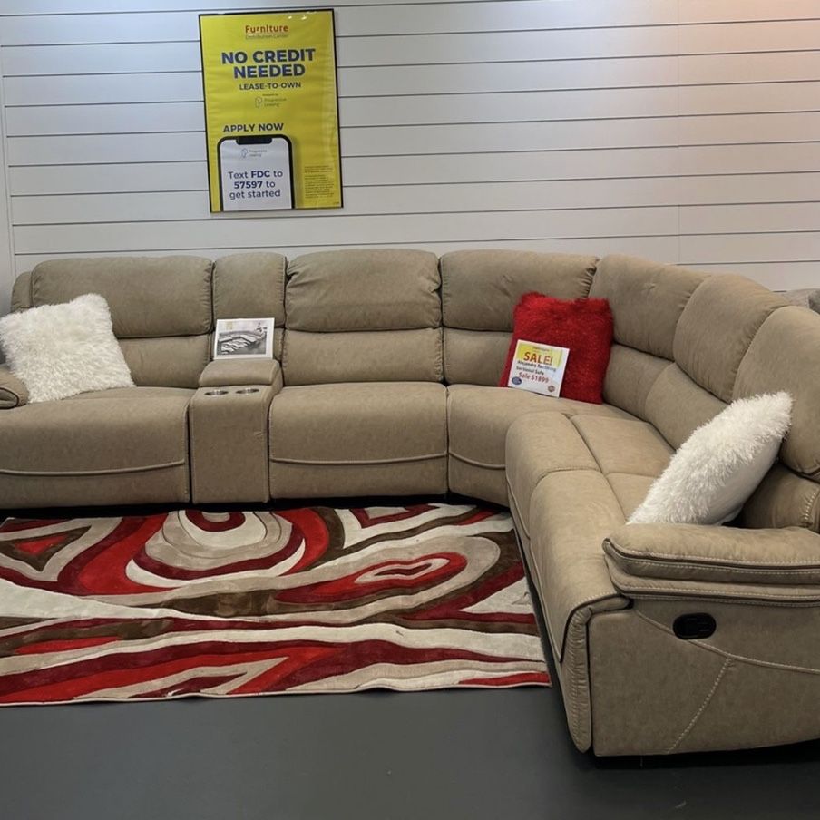 COMFY NEW ALEJANDRA RECLINING SECTIONAL SOFA ON SALE ONLY $1899. IN STOCK SAME DAY DELIVERY 🚚  EASY FINANCING 