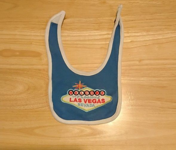 LAS VEGAS BLUE BABY BIB