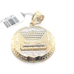 10kt Gold Two Tone Pendant Round Last Supper 5.10grams 147791 11