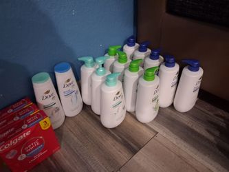 Dove Body Wash & Colgate Toothpaste Bundle