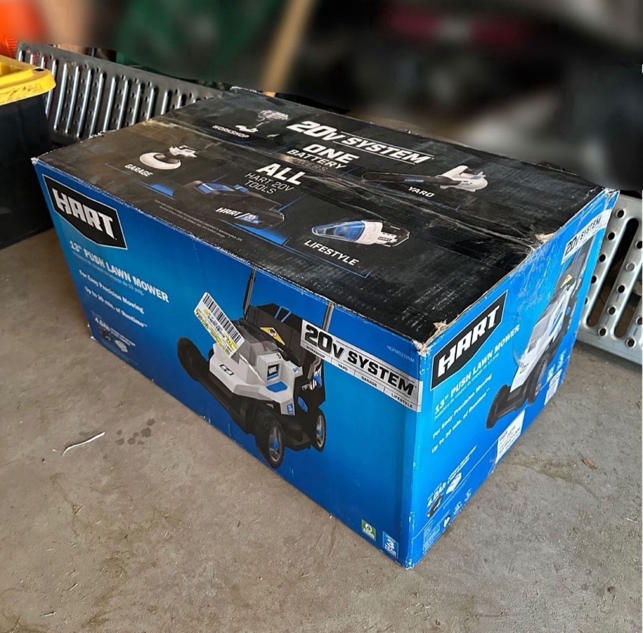HART 20-Volt 13-inch Electric Push