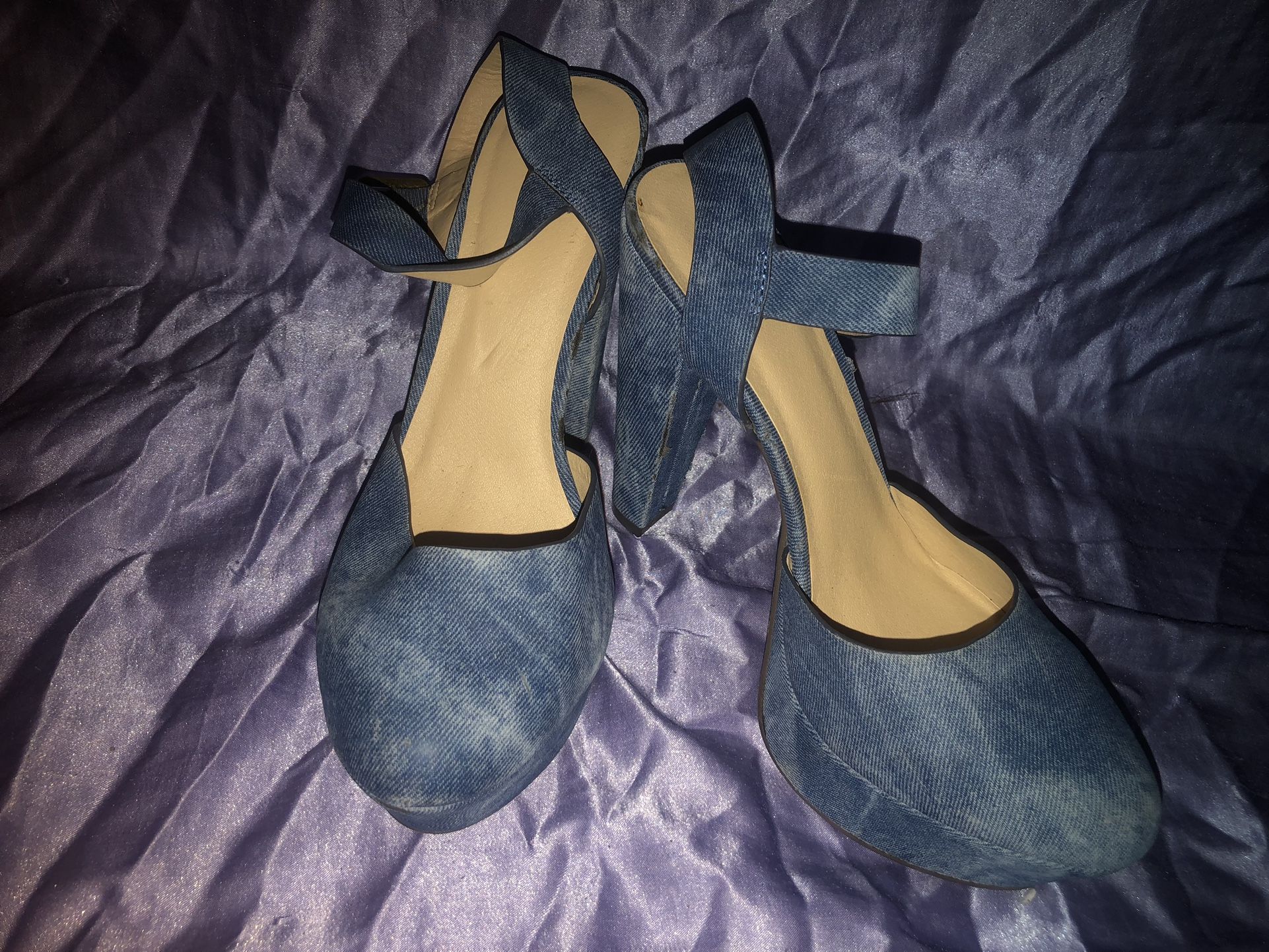 Denim Heels