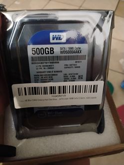 New WB blue 500GB desktop hard drive