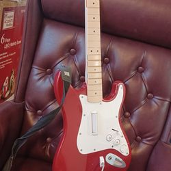 Rock Band Fender Stratocaster red guitar