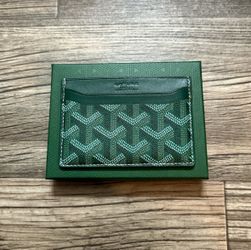 Green Goyard Card Holder 