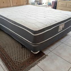 NEW Full-Size PILLOW TOP MATTRESS and BOX SPRING. Bed frame not included 👍