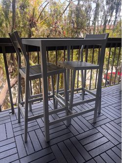 IKEA Outdoor Bar Top and Stools