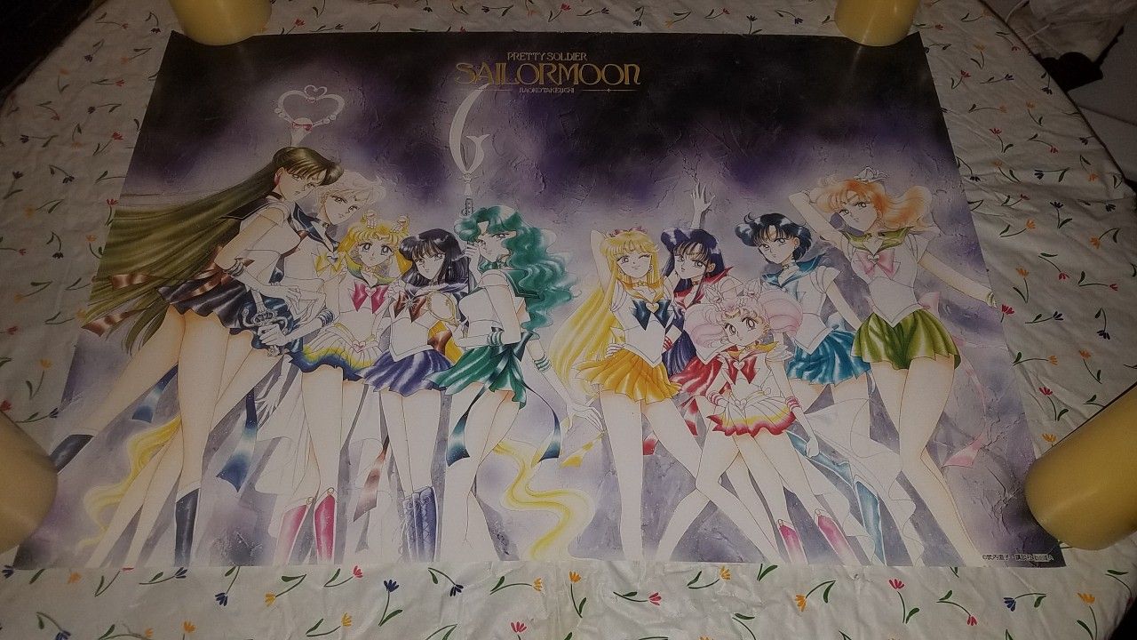 RARE Vintage Early 90s Original Sailor Moon Manga Print Import From Japan