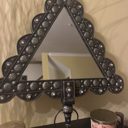 Handmade Moroccan Mirror – Unique Triangular Design
