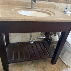 Bathroom Furniture With Mirror And Sink 