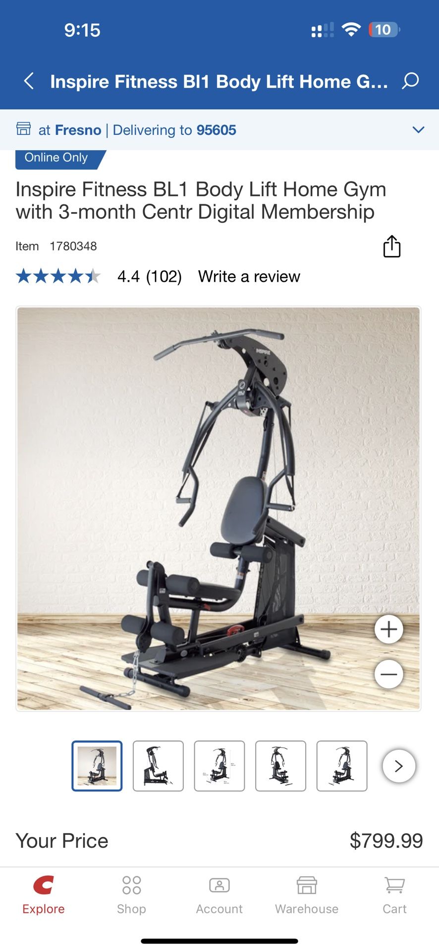 Home Gym Inspire Fitness Body Lift Brand New