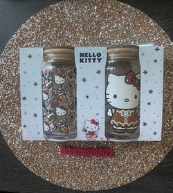Christmas Hello Kitty Gingerbread Glass Tumblers