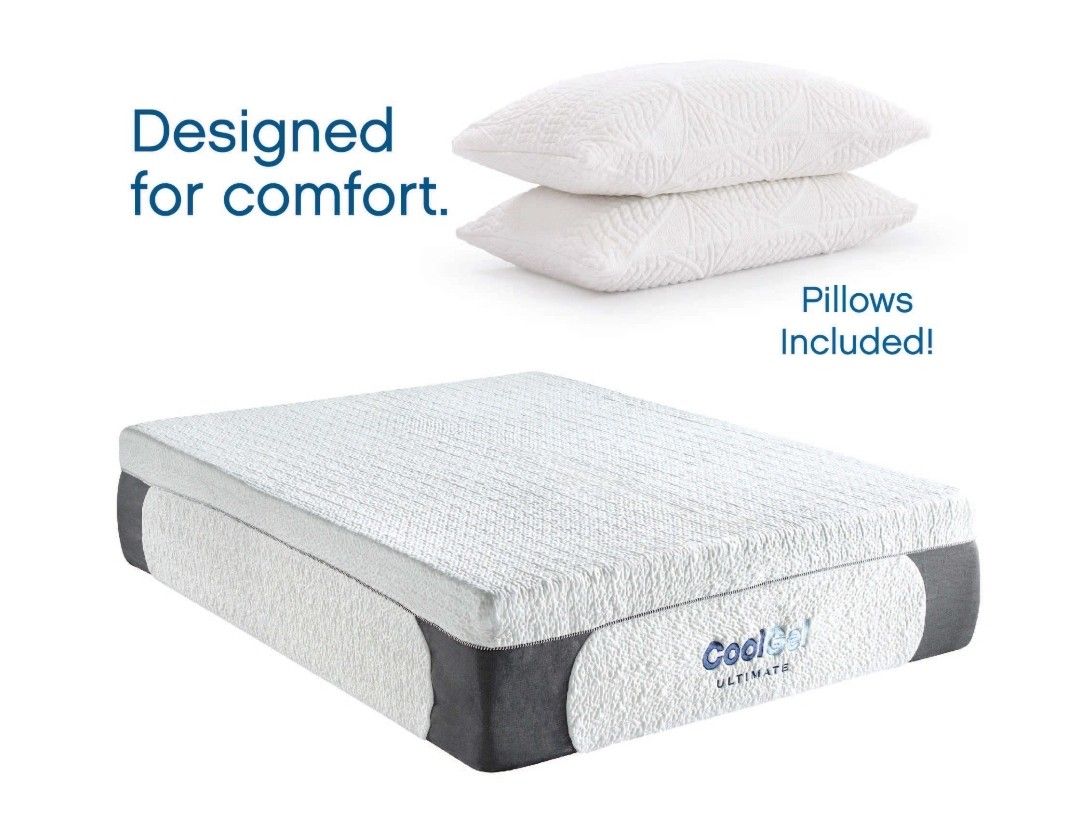New In Box 14inch Full Size Cool Gel Memory Foam Mattress