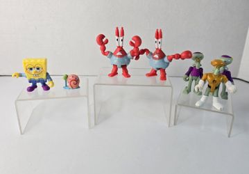 Lot Of 6 Imaginext Spongebob SquarePants: SpongeBob Mr Krabs Squidward Figures