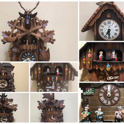 Vintage Clock Repair - Cuckoo, Black Forest, Wall Clocks