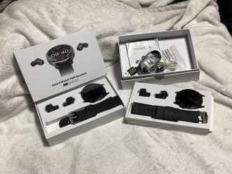 Smart Watch With Earbuds