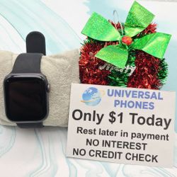 APPLE WATCH SERIES 6 40MM UNLOCKED $1 DOWN  TODAY REST IN PAYMENTS.NO CREDIT CHECK 