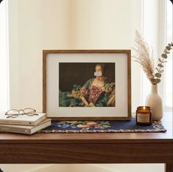 Framed Bridgerton aesthetic Classical Portrait Art Print Cottagecore Decor