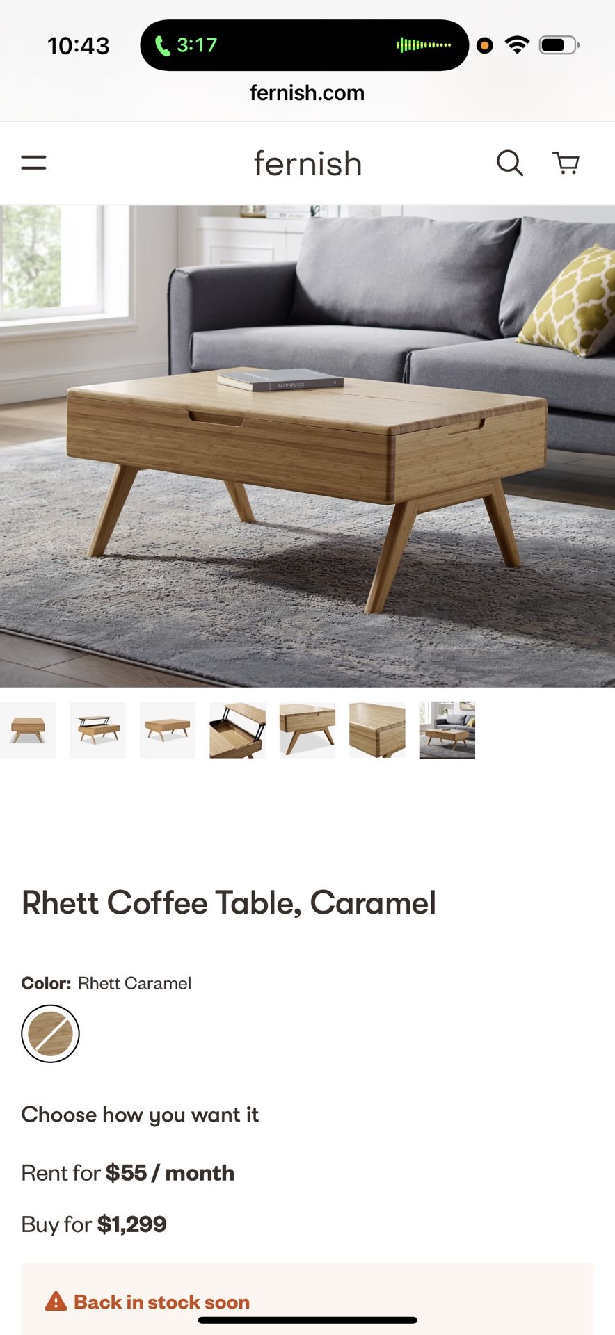 Gentle Used Coffee Table With Storage