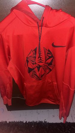 Nike Red Graphic Pullover Hoodie