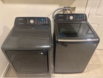 Samsung Top-Load Washer & Electric Dryer Set