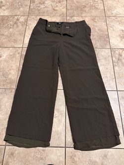 Women’s brown pants small wide legs size 10 petite