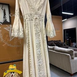 Beautiful Beige Bohemian Wedding Dress