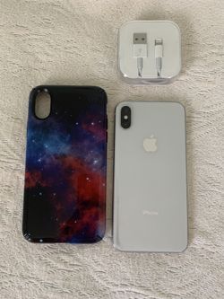 iPhone 10 X Unlocked to Any Carrier 64GB + USB Cable/Case & PERKS (see description)!