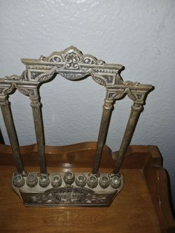 Vintage Judaica Hanukkah Menorah
